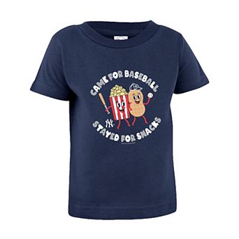 Infant Soft as a Grape Navy New York Yankees Snack T-Shirt