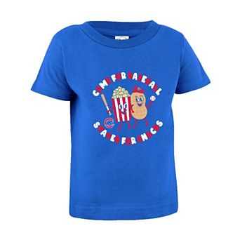 Infant Soft as a Grape Royal Chicago Cubs Snack T-Shirt