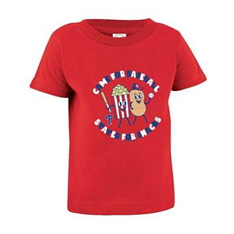 Infant Soft as a Grape Red Philadelphia Phillies Snack T-Shirt