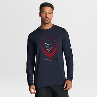 Men's Nike Navy Houston Texans Legend Icon Dri-FIT Long Sleeve T-Shirt