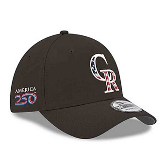 Men's New Era Black Colorado Rockies America 250 39THIRTY Flex Hat