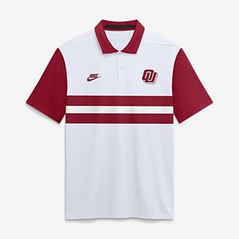 Men's Nike White Oklahoma Sooners Legacy Vapor Logo Dri-FIT Polo