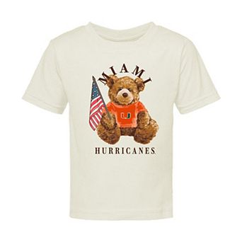 Infant Cream Miami Hurricanes All-American Teddi T-Shirt