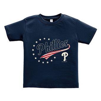 Toddler Soft as a Grape Navy Philadelphia Phillies Americana T-Shirt