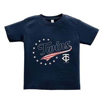 Toddler Soft as a Grape Navy Minnesota Twins Americana T-Shirt