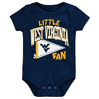 Newborn Outerstuff Navy West Virginia Mountaineers Little Banner Bodysuit