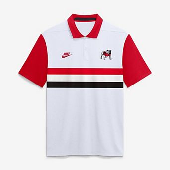 Men's Nike White Georgia Bulldogs Legacy Vapor Logo Dri-FIT Polo