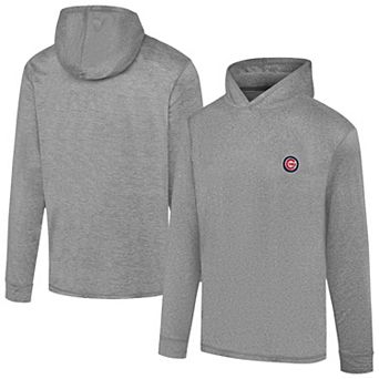 Men's Greatness Wins Heather Gray Chicago Cubs Core Tech Lightweight Hoodie
