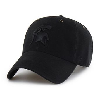 Men's Carhartt x '47 Black Michigan State Spartans Clean Up Adjustable Hat