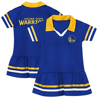 Girls Outerstuff Royal Golden State Warriors Star Player Fashion Dress