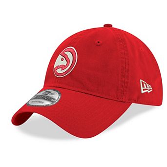 Men's New Era Red Atlanta Hawks Team 9TWENTY Adjustable Hat
