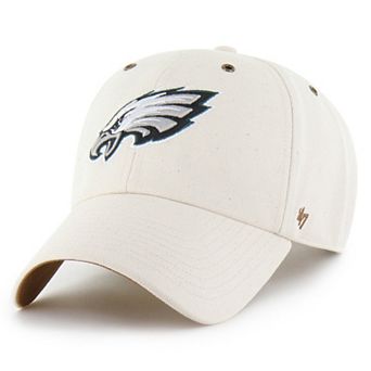 Men's Carhartt x '47 Natural Philadelphia Eagles Undyed Clean Up Adjustable Hat