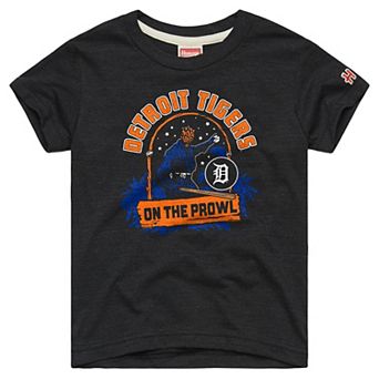 Toddler Homage Charcoal Detroit Tigers Star Wars x MLB Dark Side T-Shirt