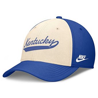 Men's Nike Natural/Royal Kentucky Wildcats Legacy Swooshflex Dri-FIT Hat