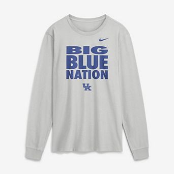 Men's Nike Gray Kentucky Wildcats 2026 Sideline Slogan Dri-FIT Long Sleeve T-Shirt