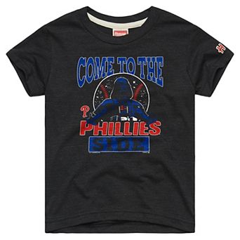 Toddler Homage Charcoal Philadelphia Phillies Star Wars x MLB Dark Side T-Shirt