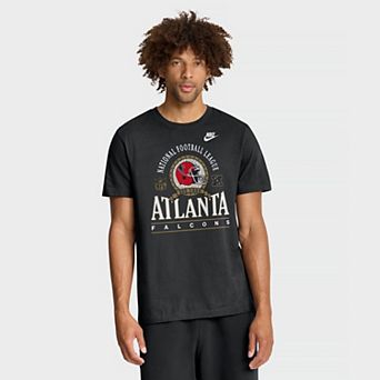 Men's Nike Black Atlanta Falcons Rewind Team Spirit Essential Cotton T-Shirt