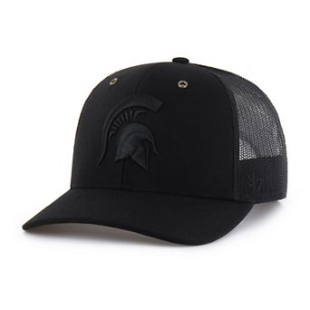 Men's Carhartt x '47 Black Michigan State Spartans Trucker Adjustable Hat