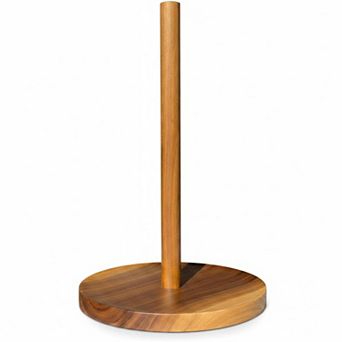 Wooden Countertop Paper Towel Holder Rustic Farmhouse Stable Non-Slip Fits Standard Jumbo Rolls