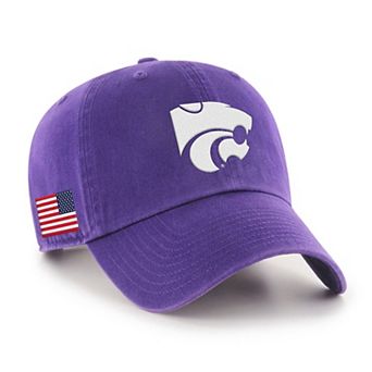 Men's '47 Purple Kansas State Wildcats Americana Heritage Clean Up Adjustable Hat
