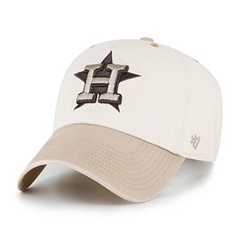 Men's '47 Natural/Tan Houston Astros Neutral Terrain Clean Up Adjustable Hat