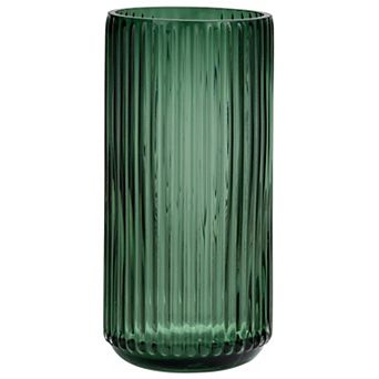 Flower Vase Thickened Glass Cylindrical Decoration for Home Office