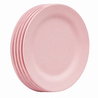 11 Inch Unbreakable Wheat Straw Dinner Plates Reusable Lightweight Tableware Set