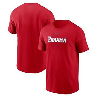 Men's Nike Red Panama Baseball 2026 World Baseball Classic Wordmark T-Shirt
