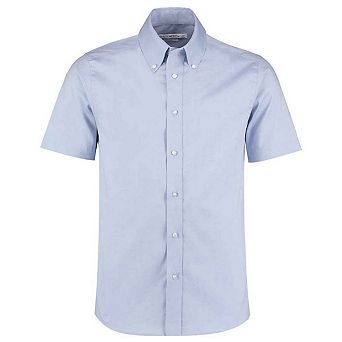 Kustom Kit Mens Premium Oxford Tailored Short-Sleeved Shirt