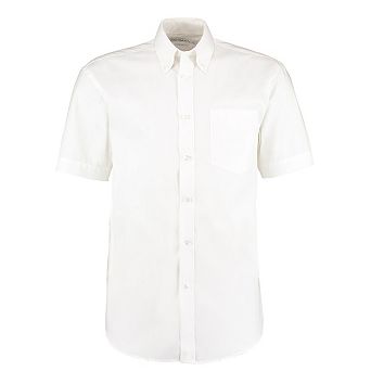 Kustom Kit Mens Oxford Short-Sleeved Formal Shirt
