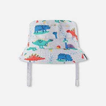 Toddlers Boy Recycled Polyester Beach Hat Dinosaur Print