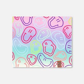 Baby Girl Stretch Jersey Neck Tube Printed Smileys