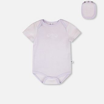 Baby Girl Evolutive Organic Cotton Jersey Envelope Neck Bottom Snap Onesie