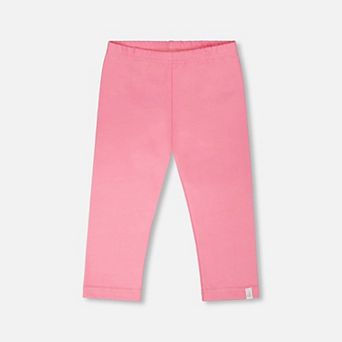 Little Kids Girl Organic Cotton Jersey Elastic Waist Cropped Capri Pants