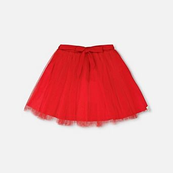 Little Kids Girl Mesh and Eyelet Skirt
