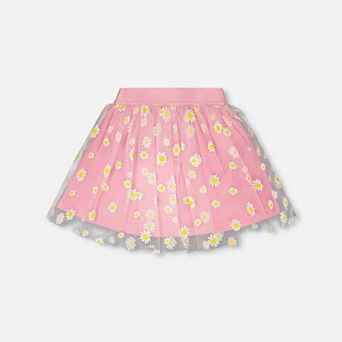 Little Kids Girl Mesh and Crinkle Jersey Skirt