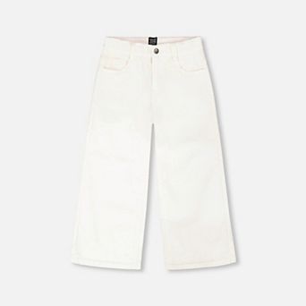 Little Kids Girl Wide Leg Stretch Twill Jeans
