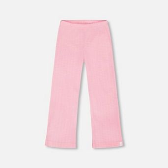 Little Kids Girl Crinkle Jersey Elastic Waist Flared Leg Leggings