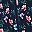 Blue Floral Print