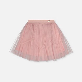 Big Kids Girl Tiered Mesh Skirt
