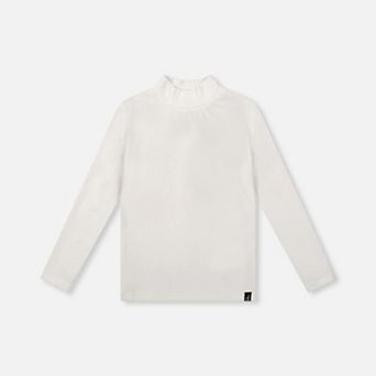 Little Kids Girl Brushed Rib Mock Neck Top