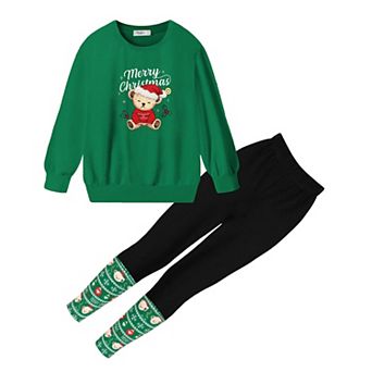 Arshiner Girls Piece Outfits Christmas Clothing Sets Long Sleeve Sweatshirts And Legging Pants