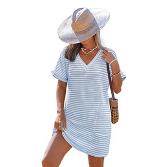 Women's Cupshe Waffle Knit Cover-Up Dress