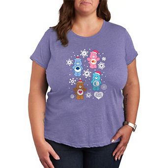 Plus Size Care Bears Characters Graphic Tee