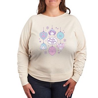 Plus Size Polly Pocket Christmas Ornaments French Terry Long Sleeve Tee