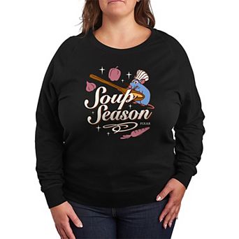 Plus Size Disney / Pixar's Ratatouille "Soup Season" Remy French Terry Long Sleeve Tee