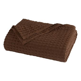 Brooklyn Loom Cotton Waffle Throw Blanket