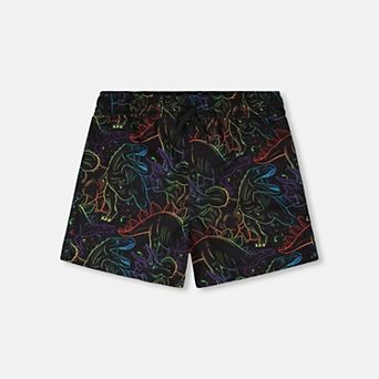 Baby Boy Swim Trunks Dinosaur Print