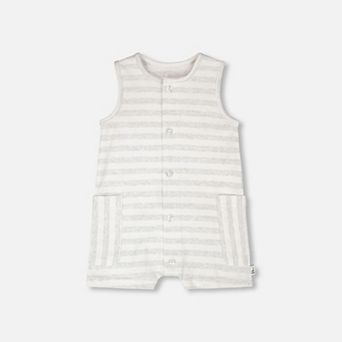 Baby Boy Cotton Striped Romper and Stripes