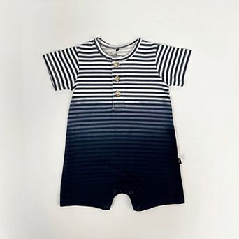 Baby Boy Organic Cotton Romper Gradient Stripes